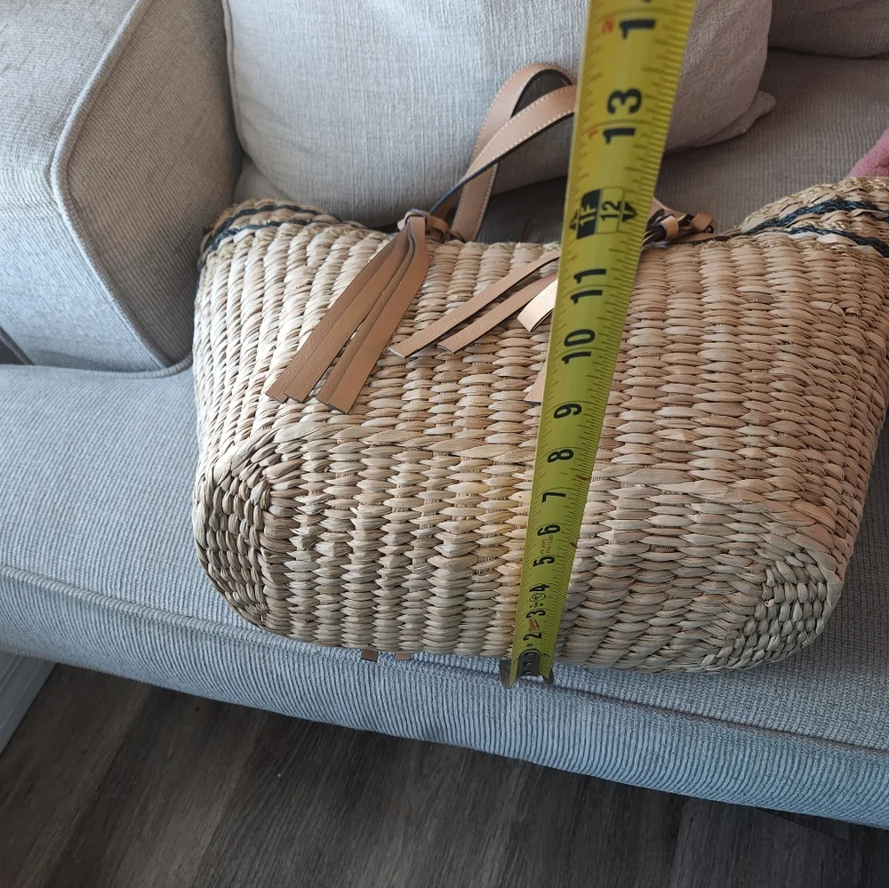 Ulla Johnson Tan and Black Woven Tote - Picture 3 of 11